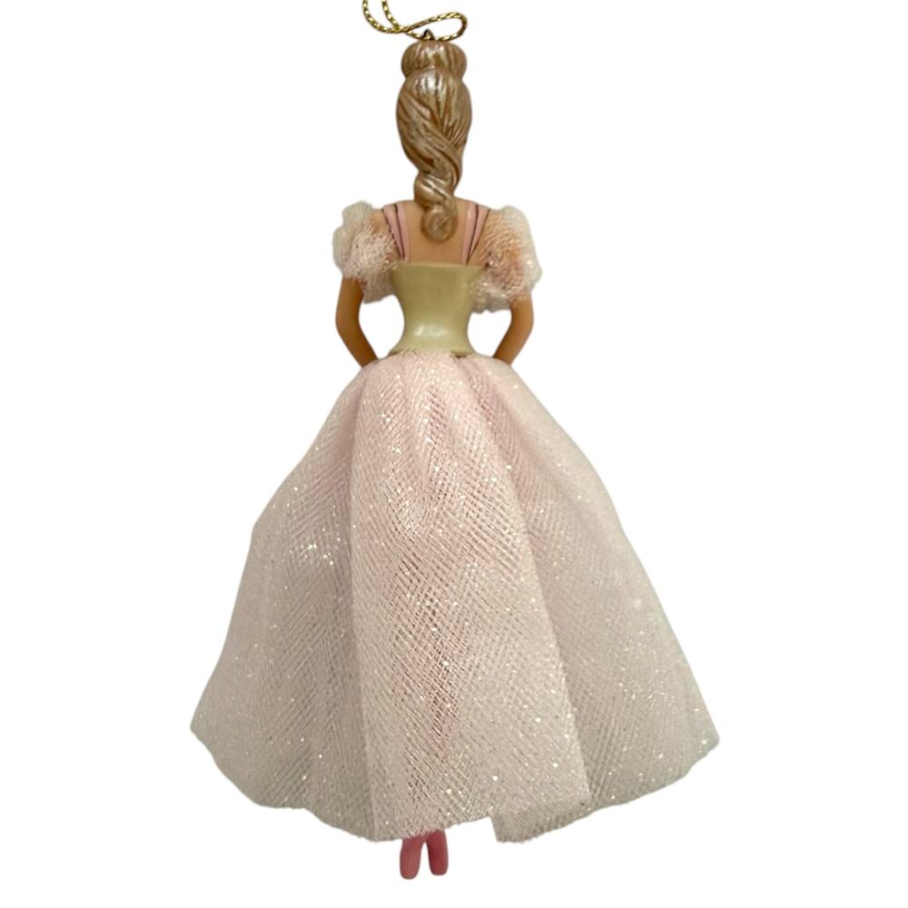 Barbie Ornament Sugar Plum Fairy Avon in Box 1997 Blonde New in Box Pink Dress - Picture 7 of 13